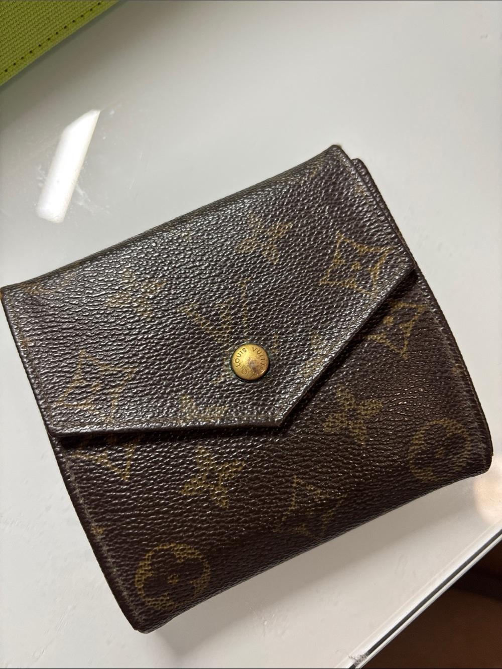 Louis Vuitton Monogram Canvas Envelope Card Holder in Brown